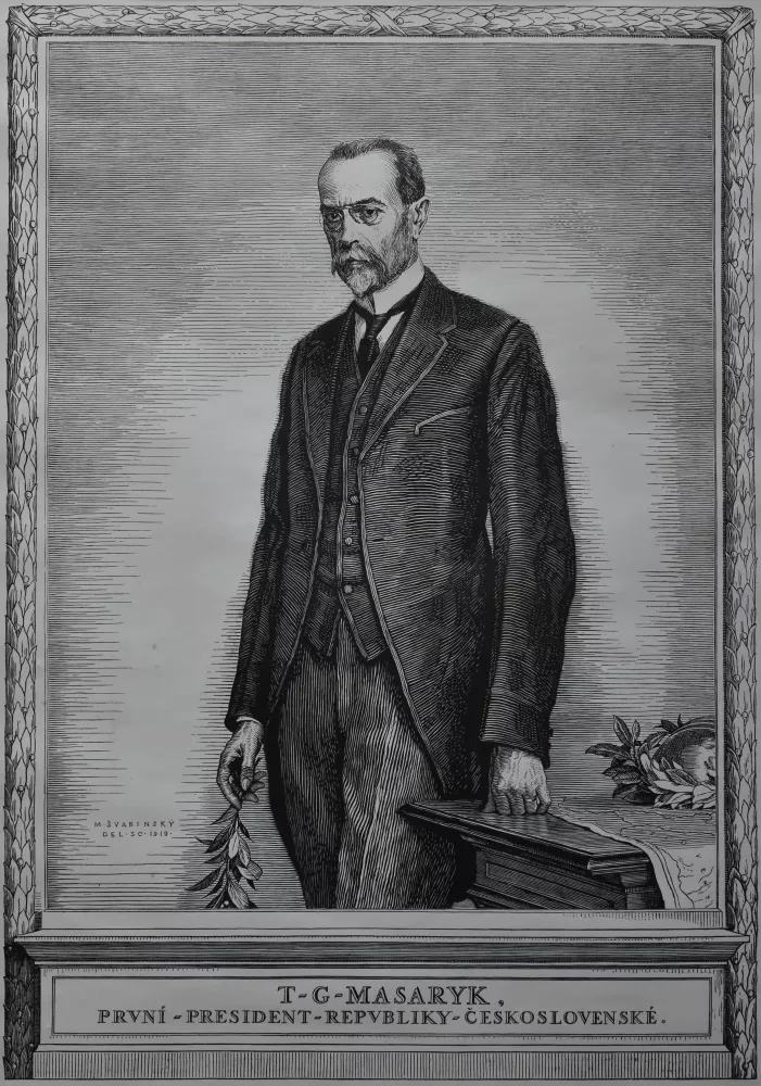 Max Švabinský, Portrét T.G. Masaryka, 1919, ZČG