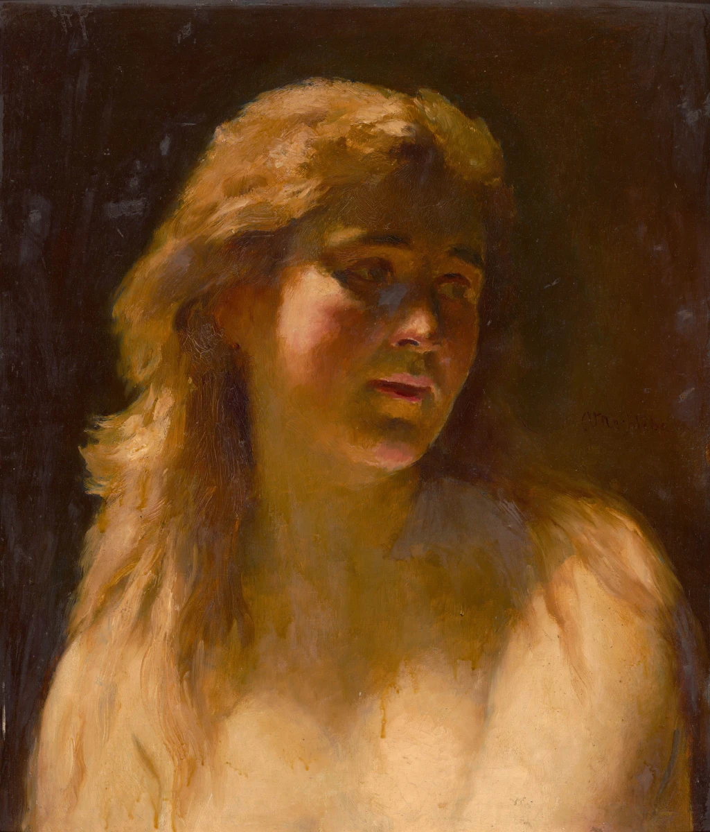 Vratislav Nechleba, Dívčí hlava, 1919, ZČG Vratislav Nechleba, Dívčí hlava, 1919, ZČG