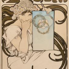 Alfons Mucha, Návrh na plakát vlastní výstavy v Salon des Cent, 1897