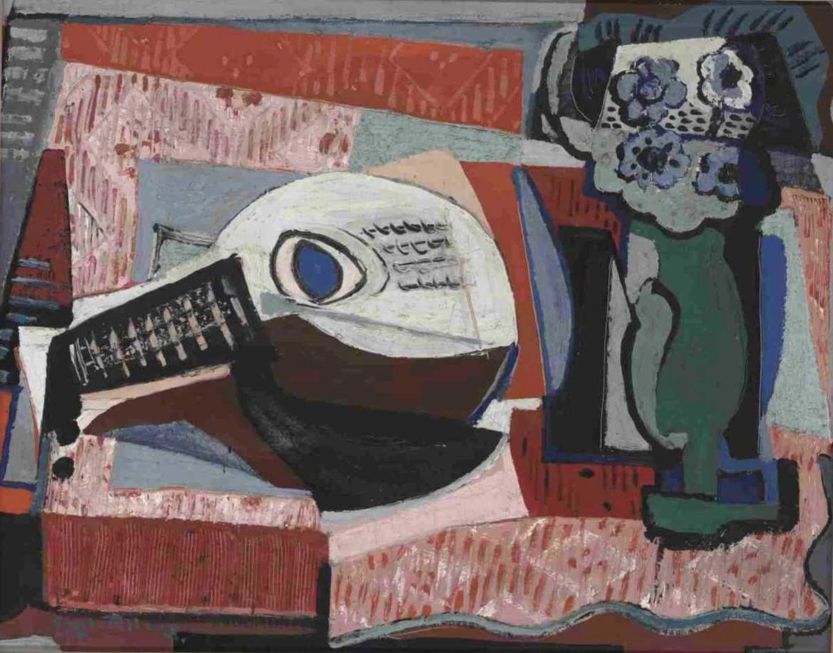 Emil Filla, Zátiší s mandolínou, 1929, ZČG