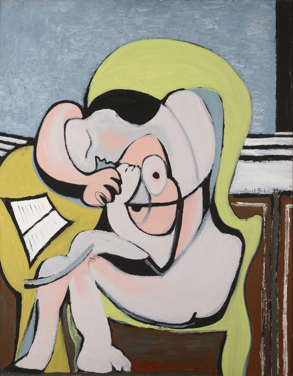 Emil Filla, Žena s knihou, 1932, ZČG Emil Filla, Žena s knihou, 1932, ZČG