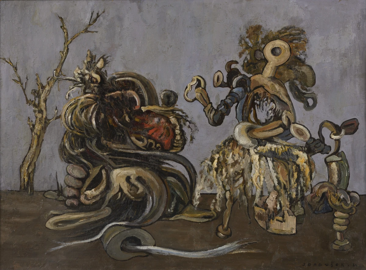 František Janoušek, Abstraktní obraz, 1936, ZČG František Janoušek, Abstraktní obraz, 1936, ZČG