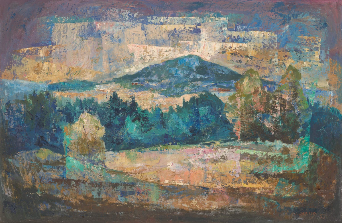 Jindřich Janus, Krajina u Pušperku u Chudenic, 1973, ZČG Jindřich Janus, Krajina u Pušperku u Chudenic, 1973, ZČG