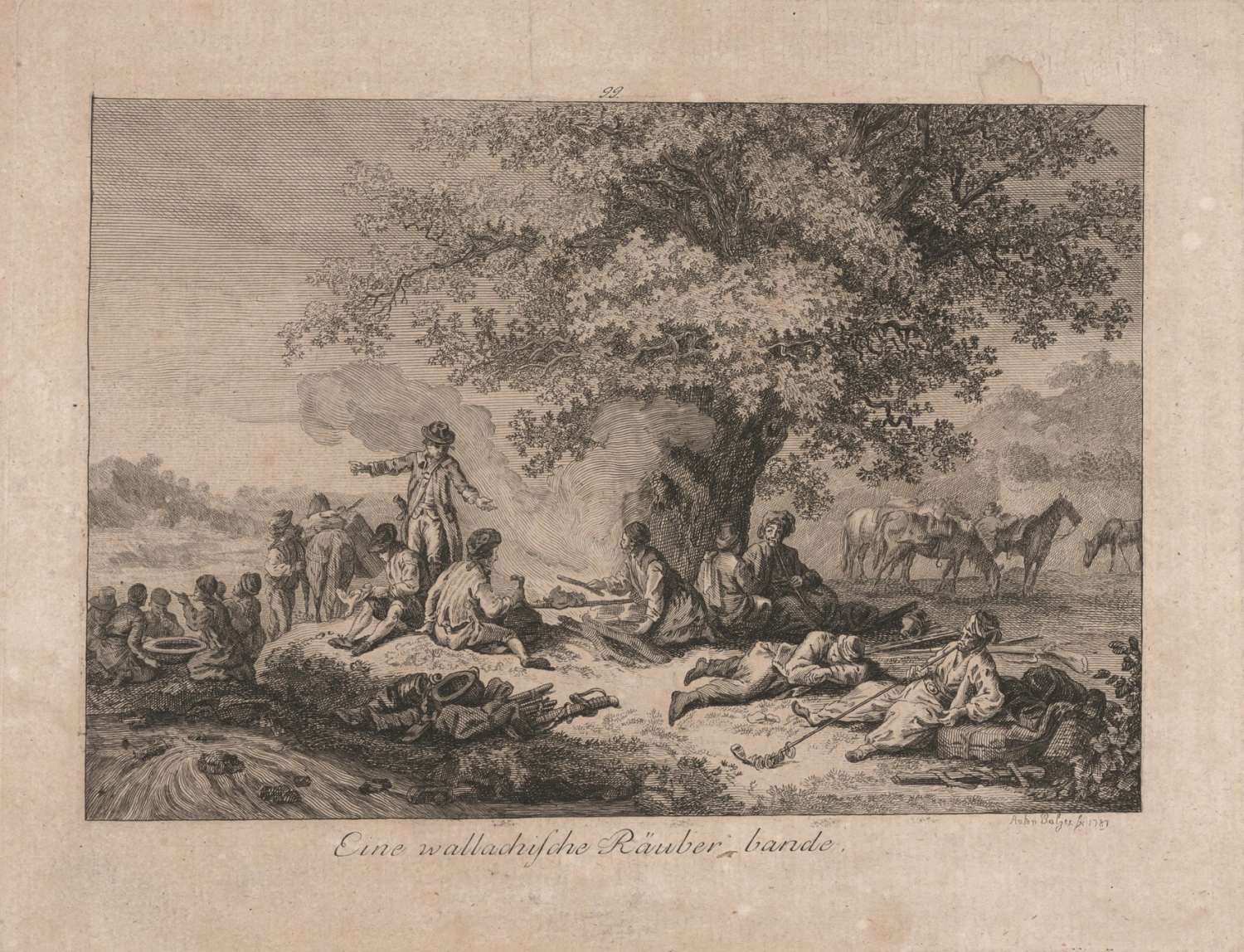 Antonín Karel Balzer, Tlupa valašských loupežníků, 1789, ZČG