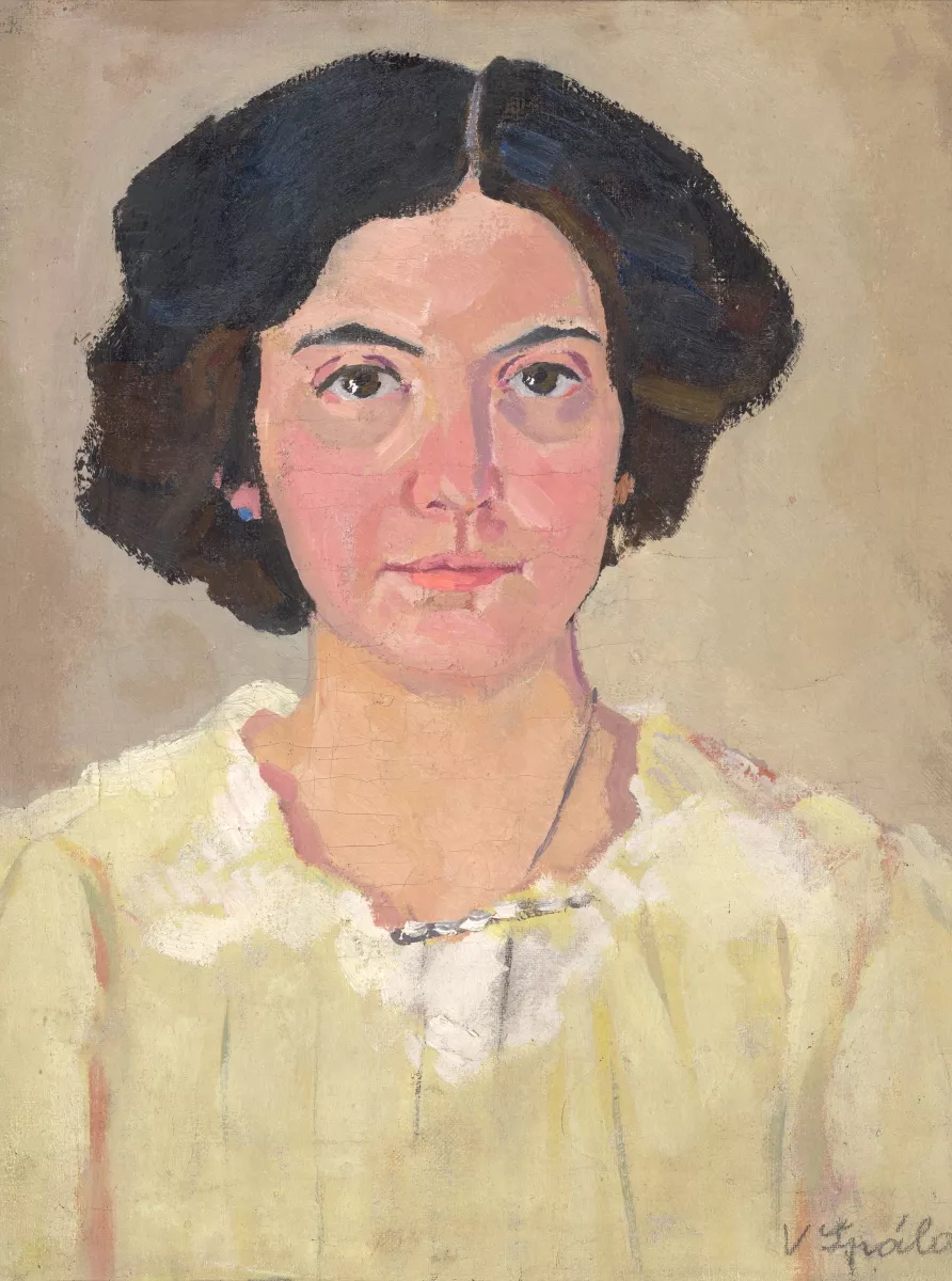 Václav Špála, Portrét slečny Vyčítalové, 1908