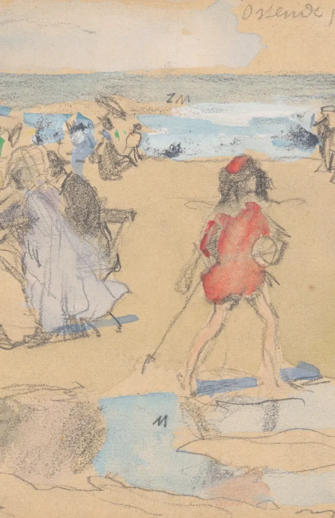 Hugo Boettinger, Pláž v Ostende II. 1906