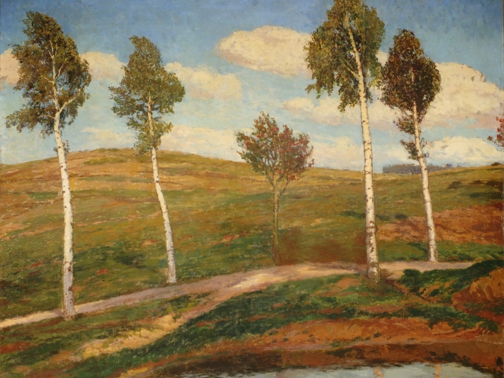 Antonín Slavíček, Silnice, Krajina z Kameniček, 1903-4, ZČG