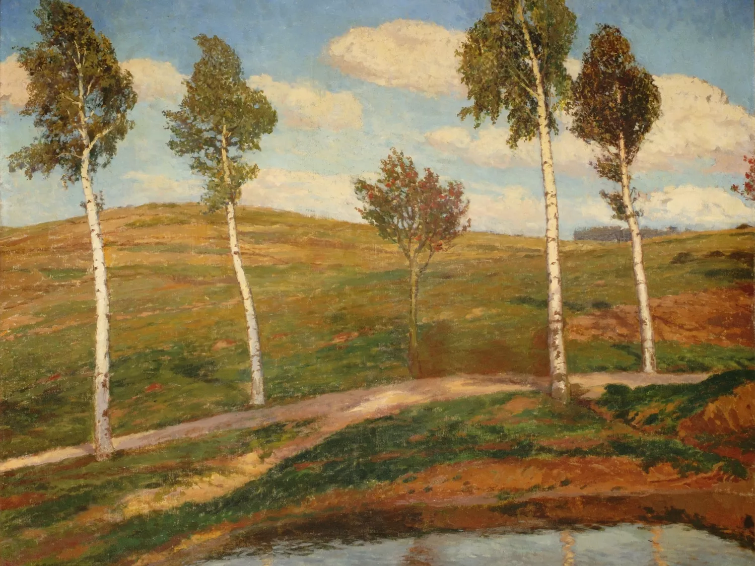 Antonín Slavíček, Silnice, Krajina z Kameniček, 1903-4, ZČG