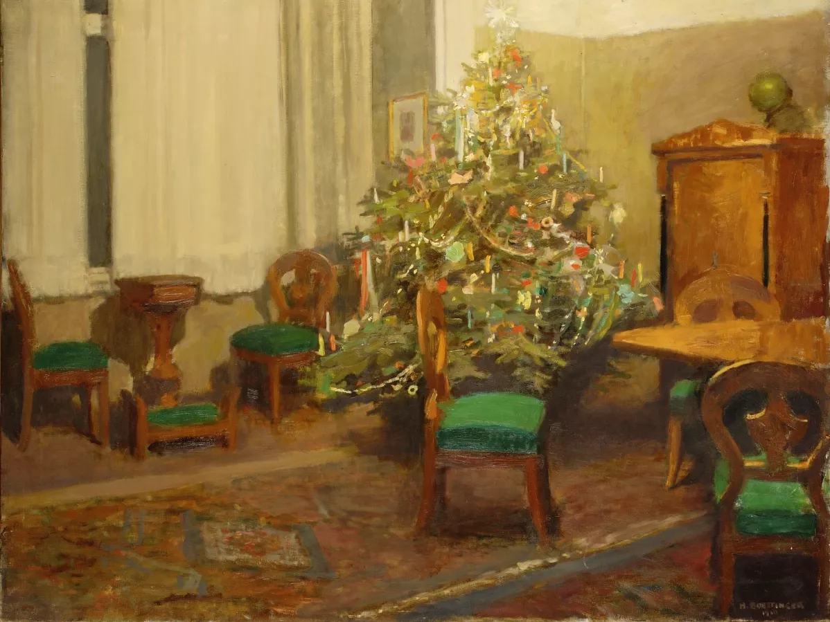 Hugo Boettinger, Vánoční stromek, 1910, ZČG