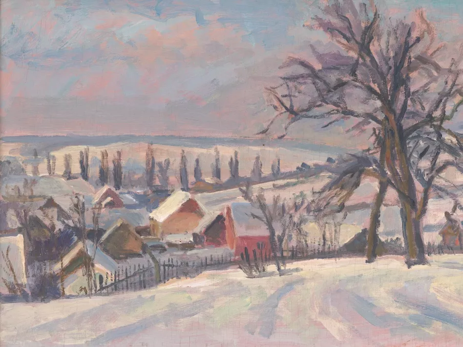 Václav Rabas, Zima v Krušovicích, 1944, ZČG