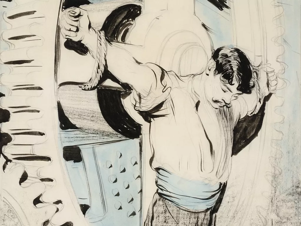 František Kupka, Ukřižovaný dělník, 1901, ZČG