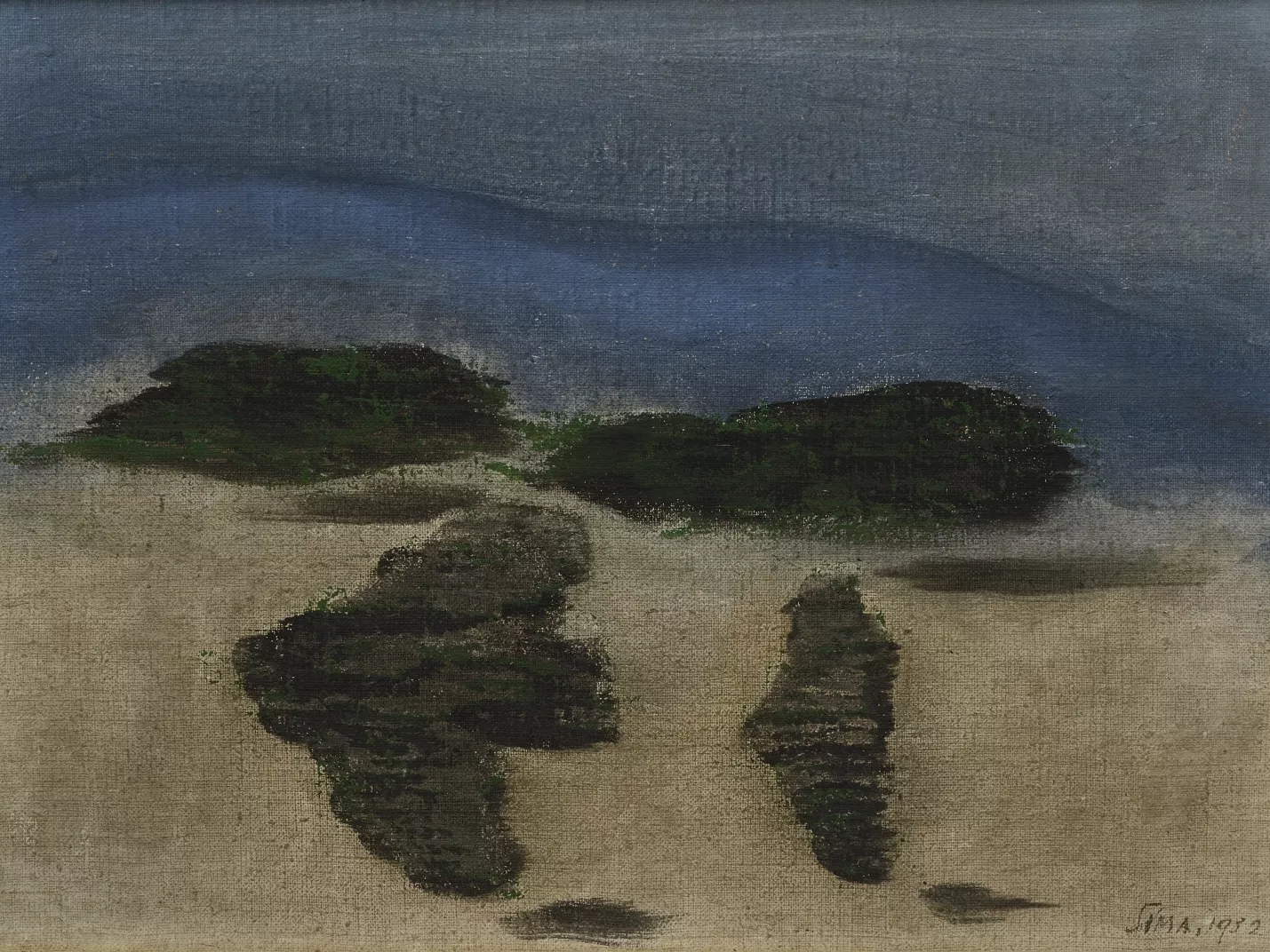 Josef Šíma, Modrá krajina, 1932, ZČG